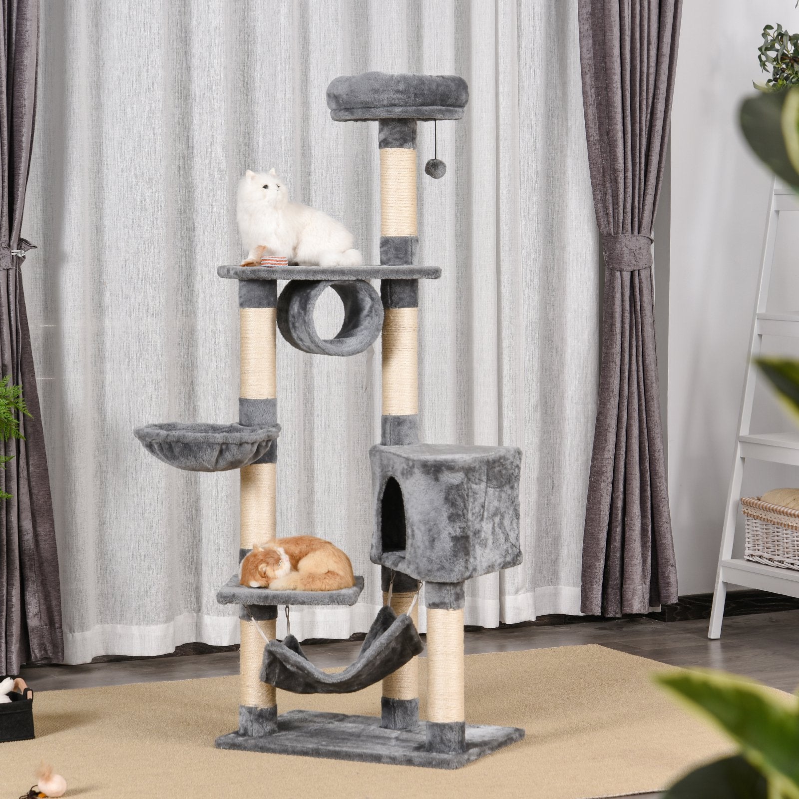 Cat Tree Tower Height 150CM  Kittens Activity Stand House Scratching Posts