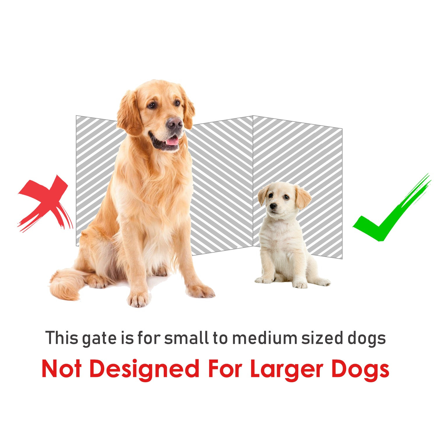 MDF Freestanding Expandable Pet Gate w/ Latched Door Brown