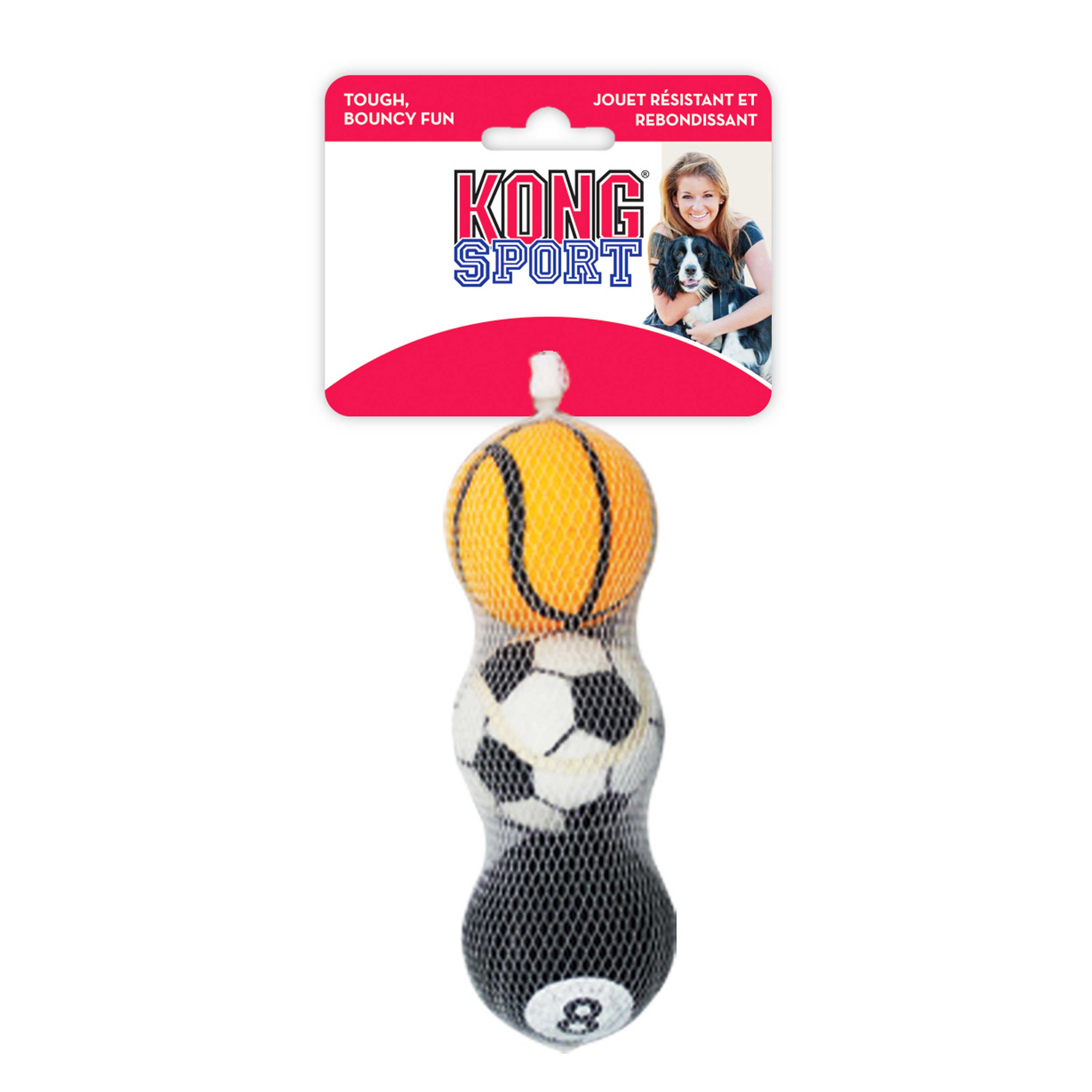 Kong Sport Ball Medium 3pk