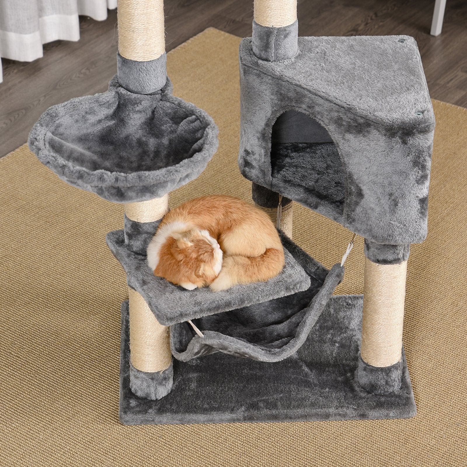 Cat Tree Tower Height 150CM  Kittens Activity Stand House Scratching Posts