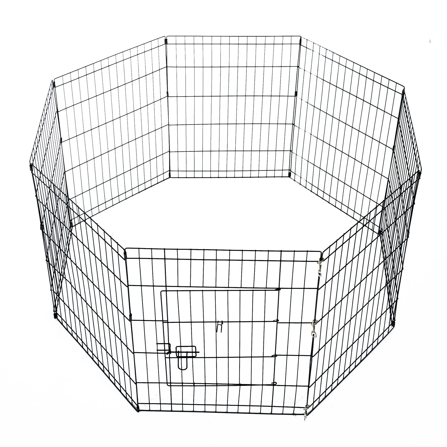 Steel Wire 24-Inch 8 Panel Multifunction Cage for Small Animal Pets