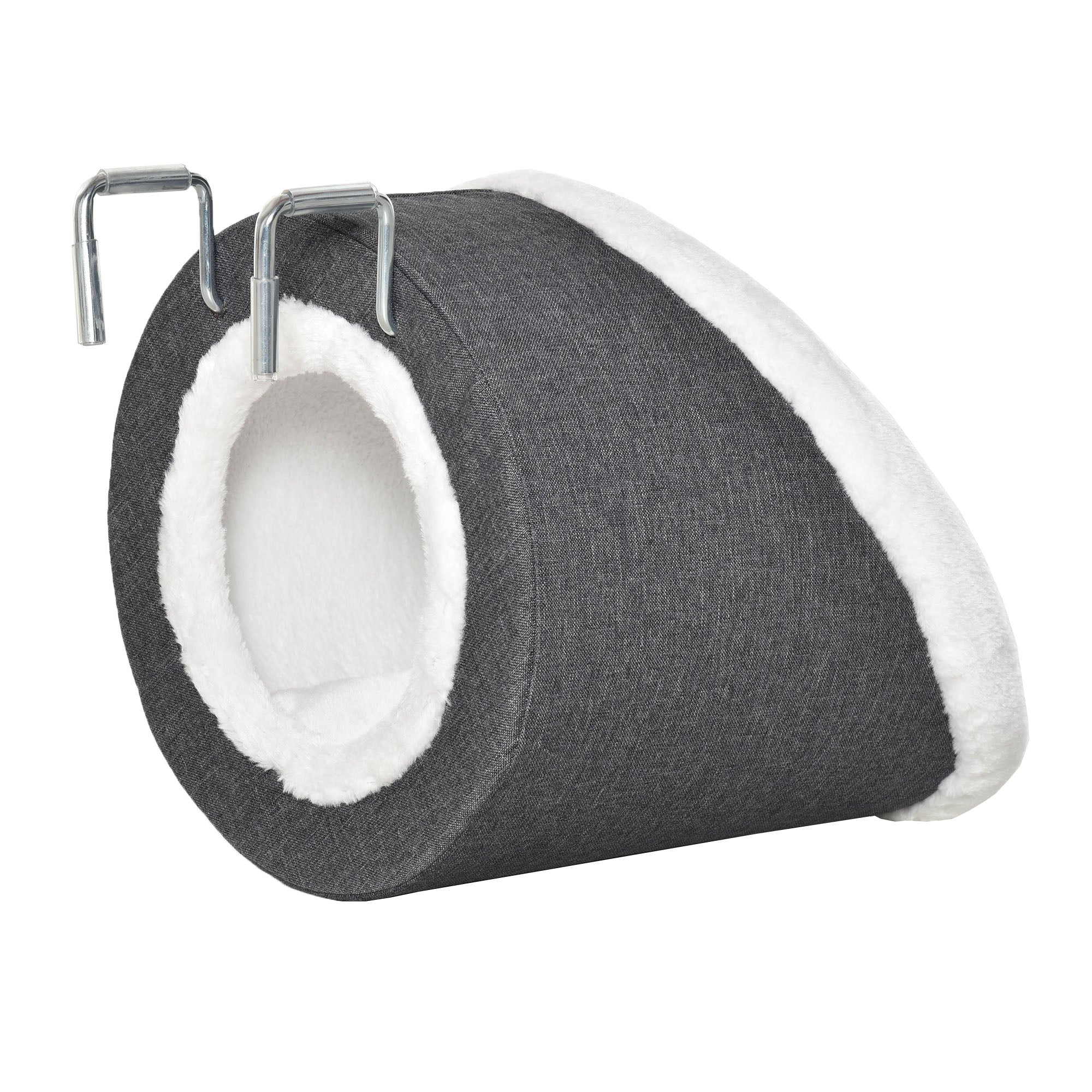Windowsill Mounted Cat Perch Hanging Kitten House with Comfortable Removable Flannel Carpet