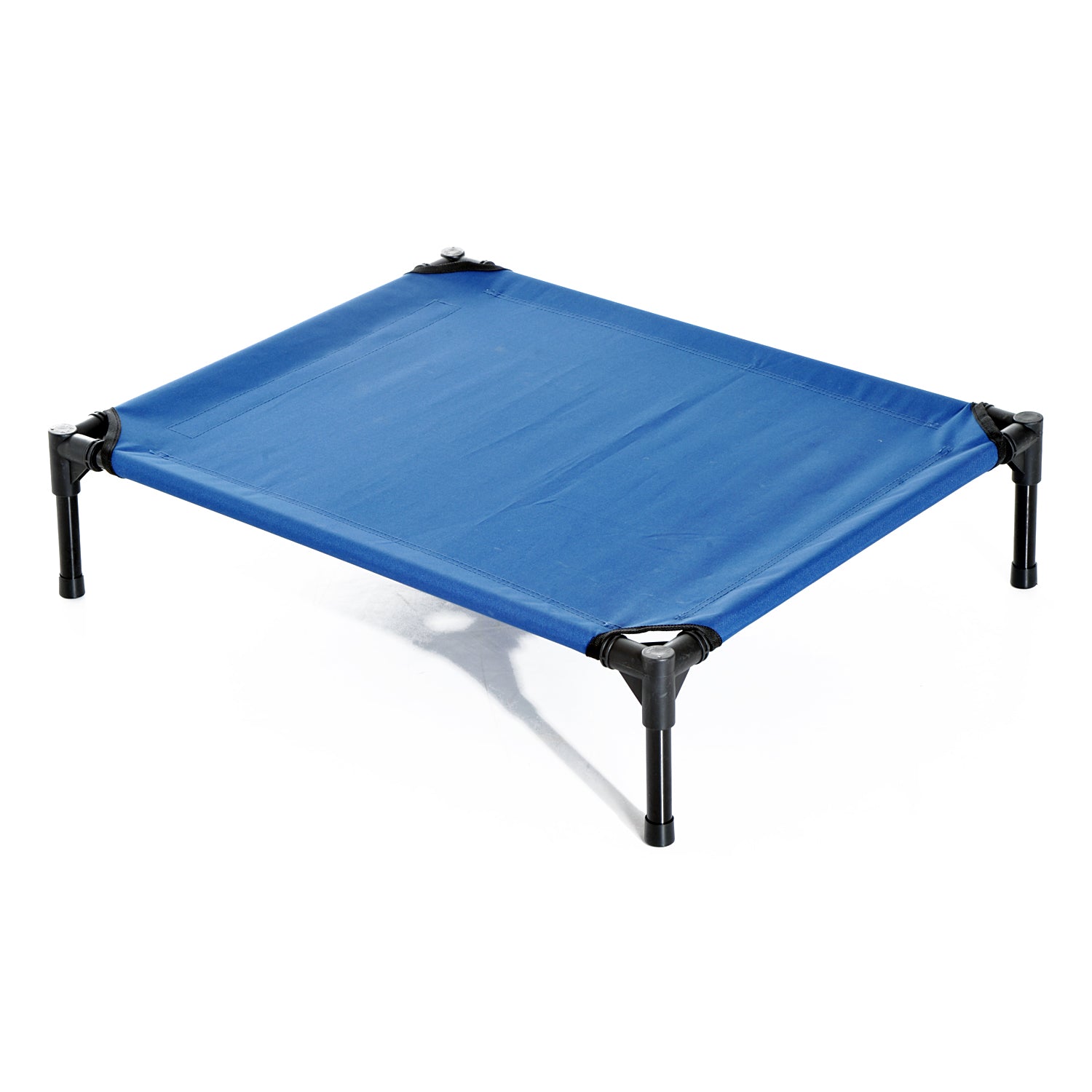 Medium Dogs Portable Elevated Fabric Bed for Camping Outdoors Blue