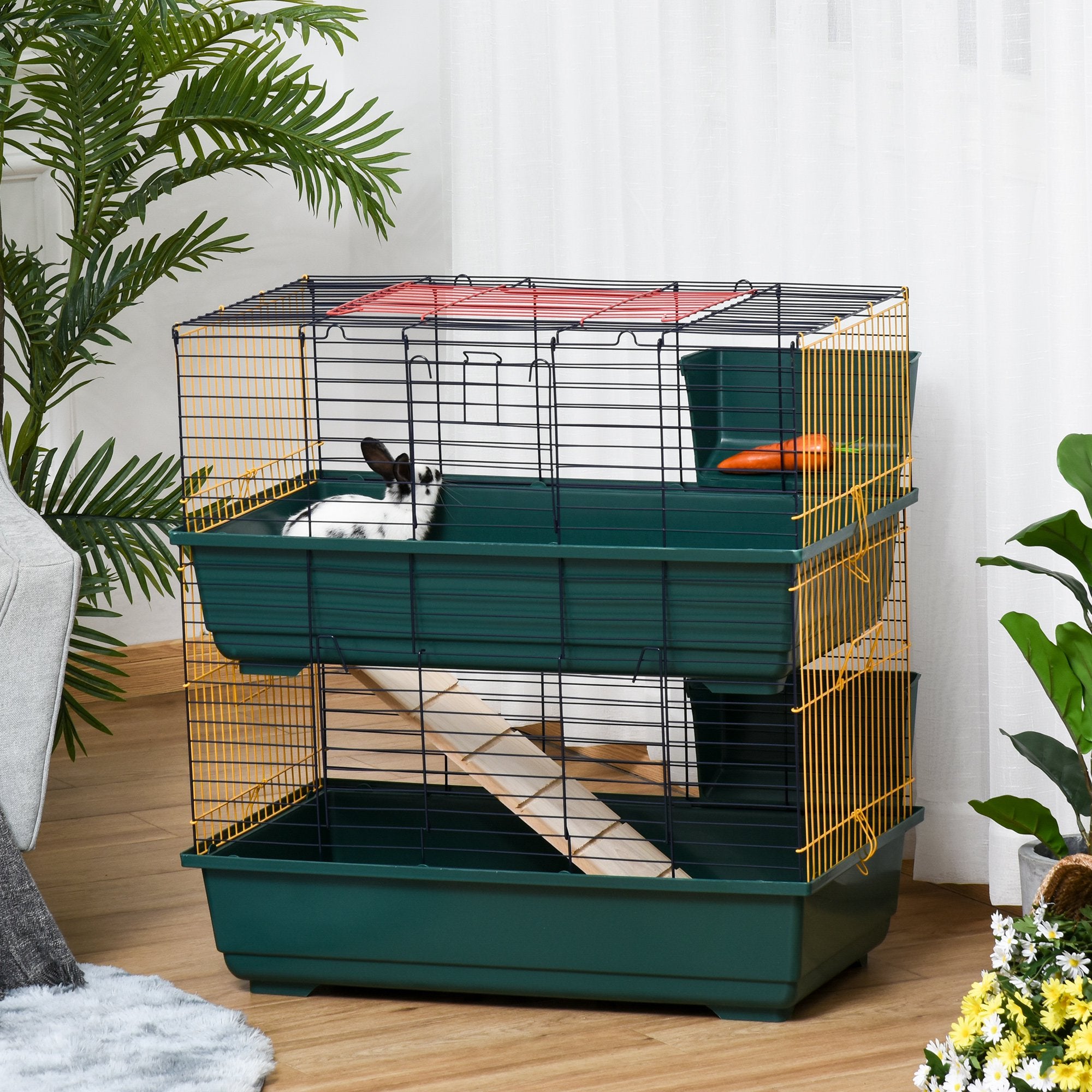 2-Story Large Small Animal Cage w/ Accessories for Chinchillas Puppy Guinea Pig