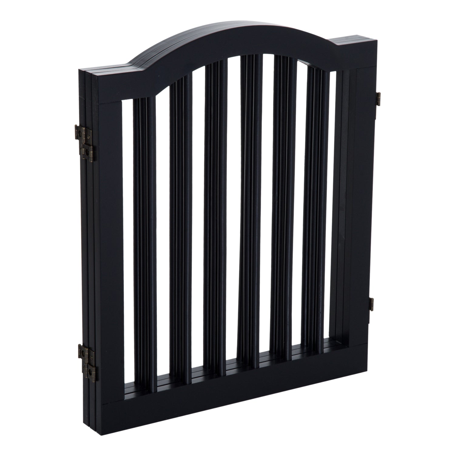 Wooden Pet Fence-Black