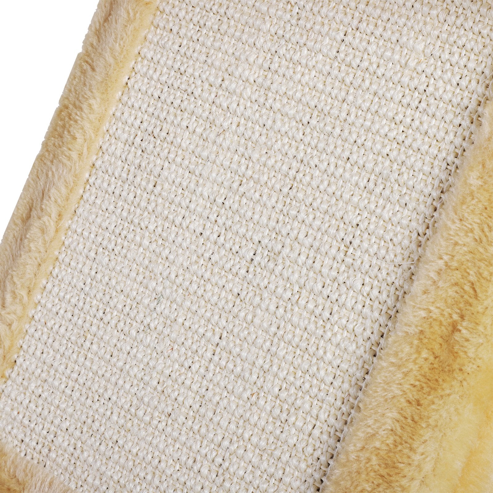 Two Tier Cat Tree Tower Scratching Post, 50L x 32W x 65Hcm-Light Yellow