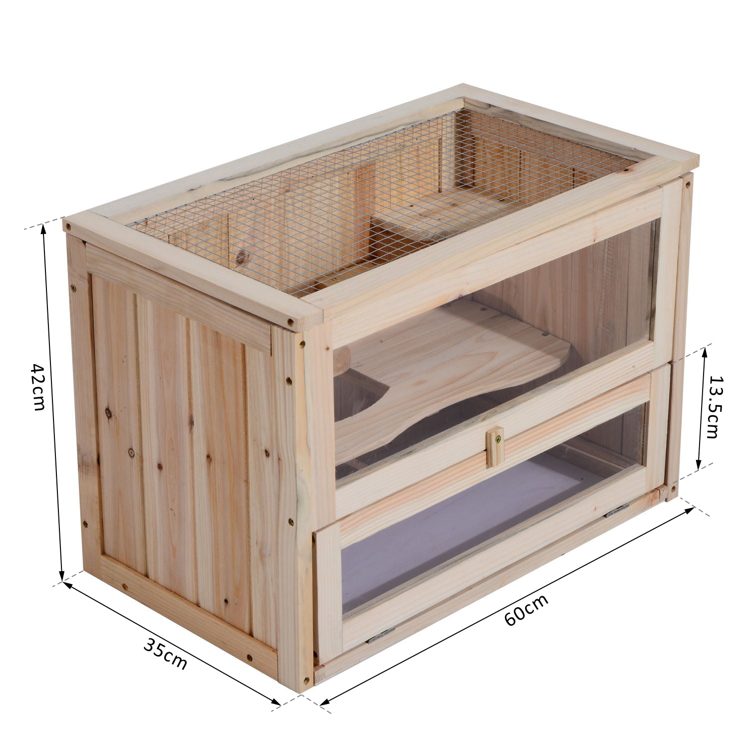 Fir Wood Hamster Cage Suitable for Small Rodent Animals