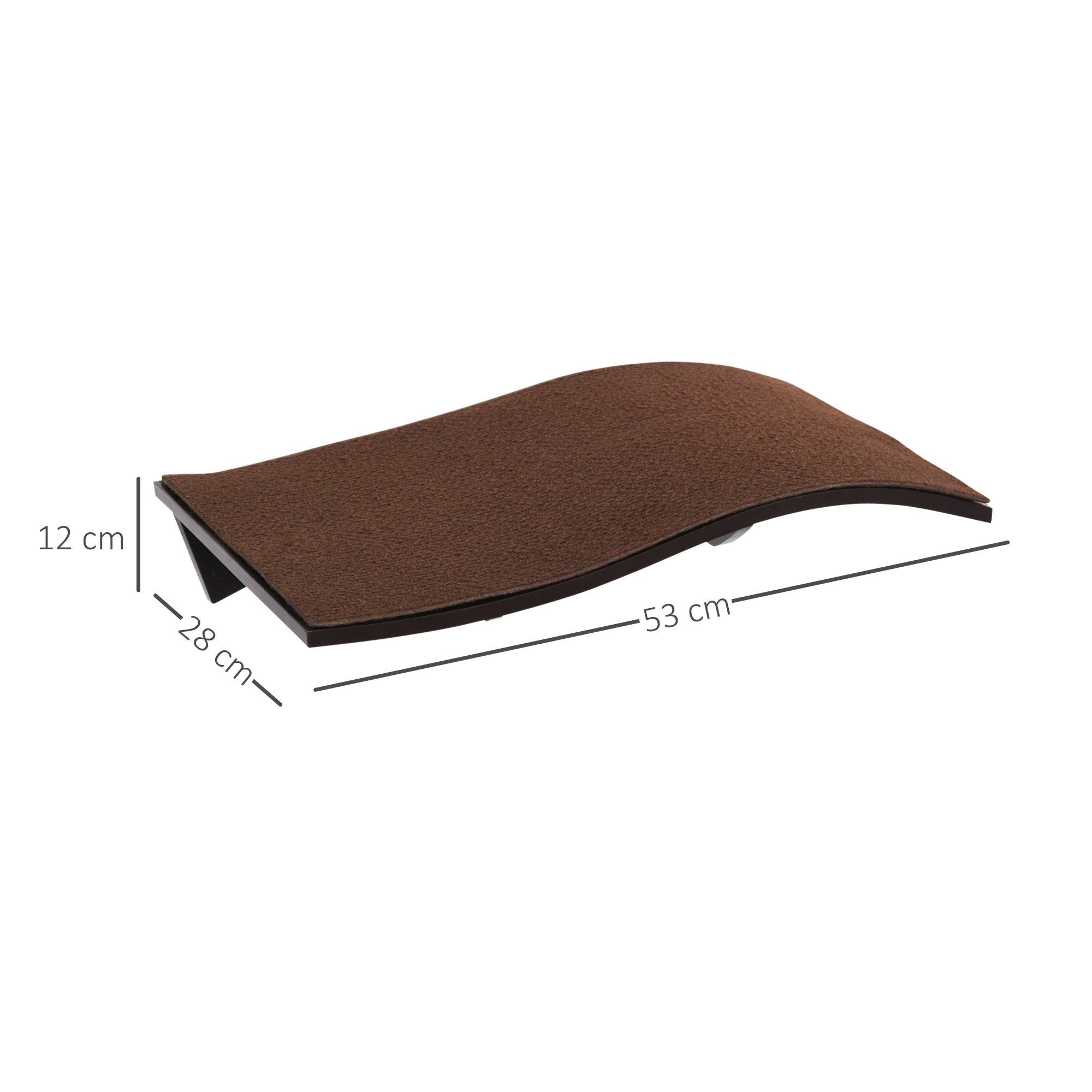 Wall Mounted Cat Shelf Perch Kitten Bed w/ Removable Carpet Accessories