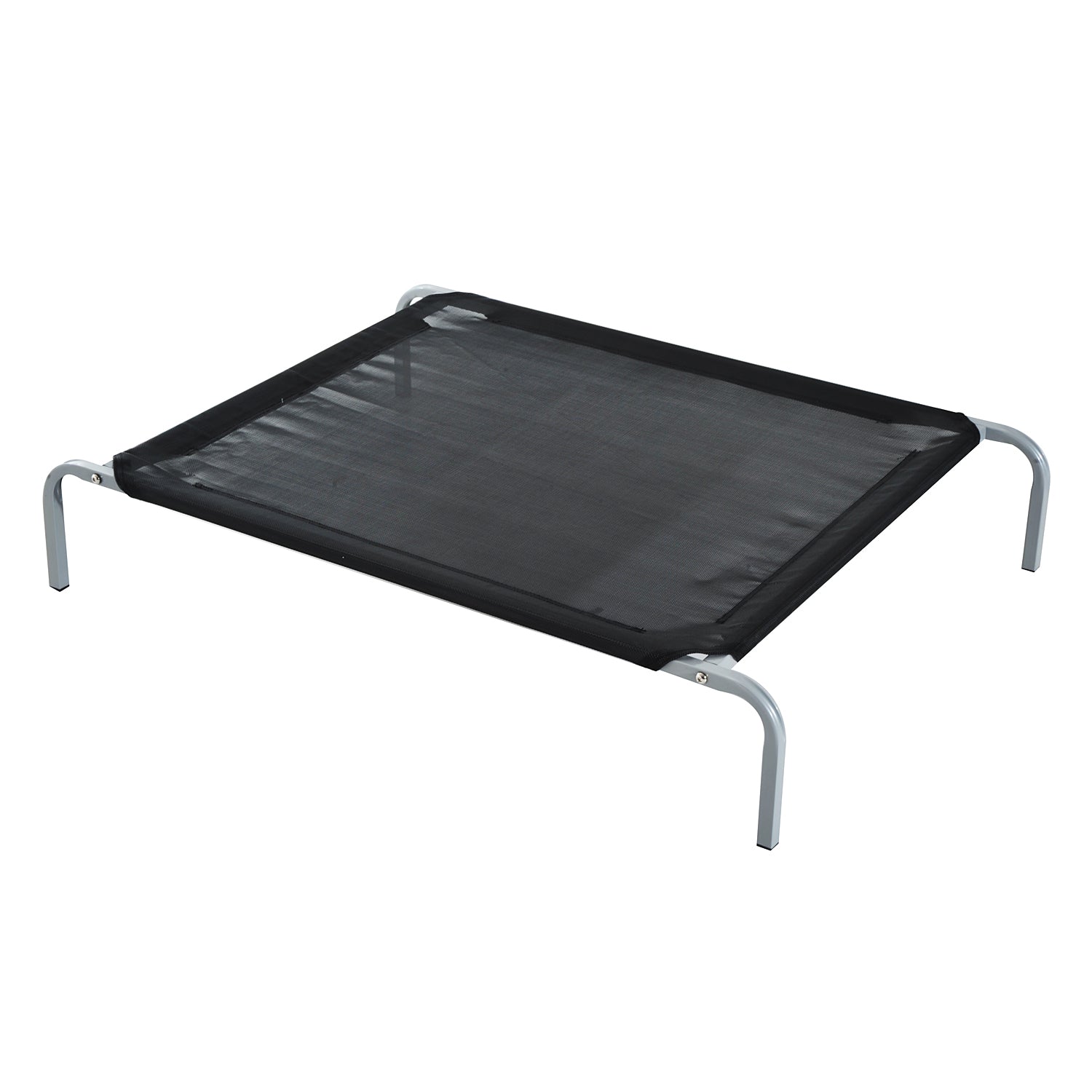 Large Dogs Portable Elevated Fabric Bed for Camping Outdoors Black