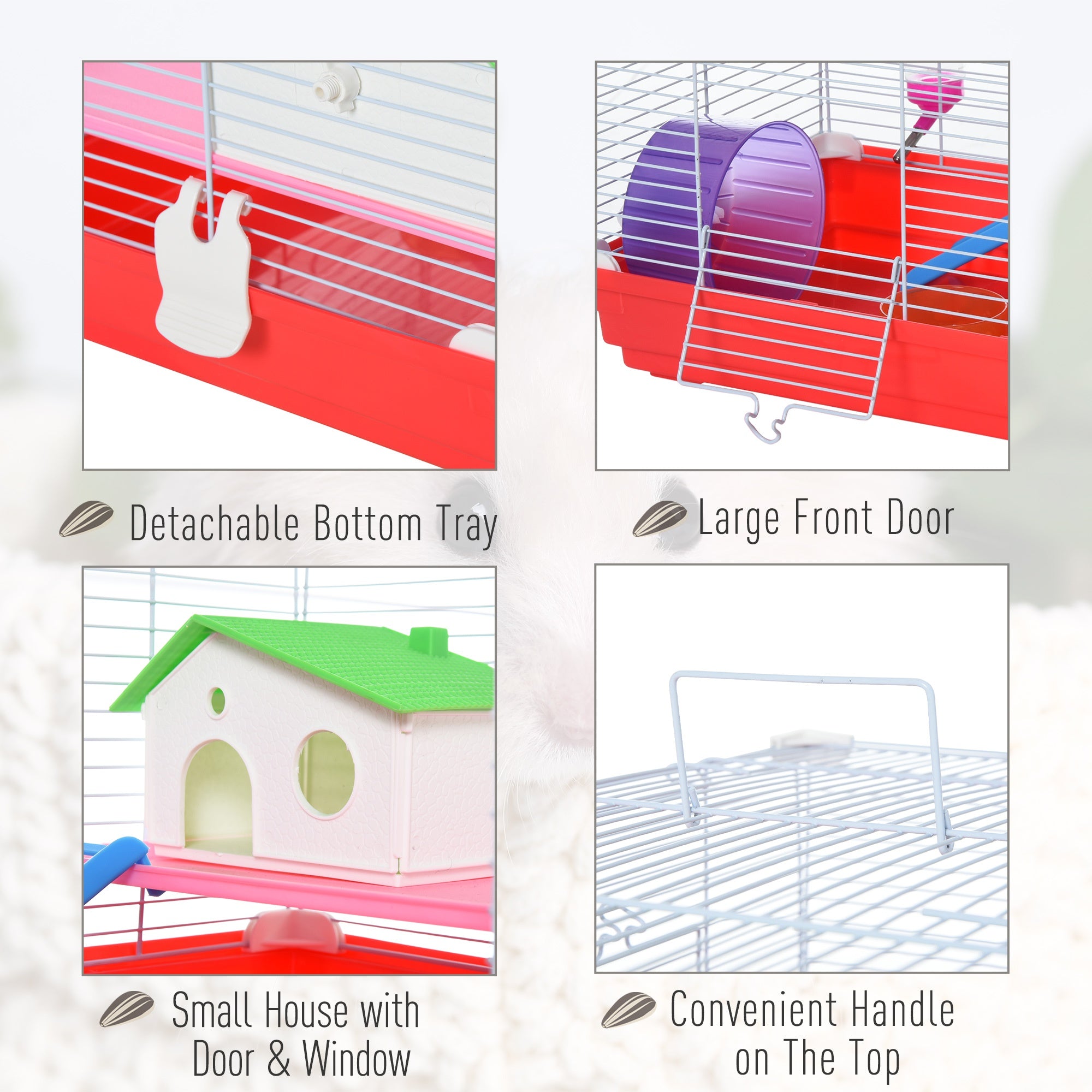 Dwarf Hamster Metal Cage w/ Tunnels Blue – The FurFactory