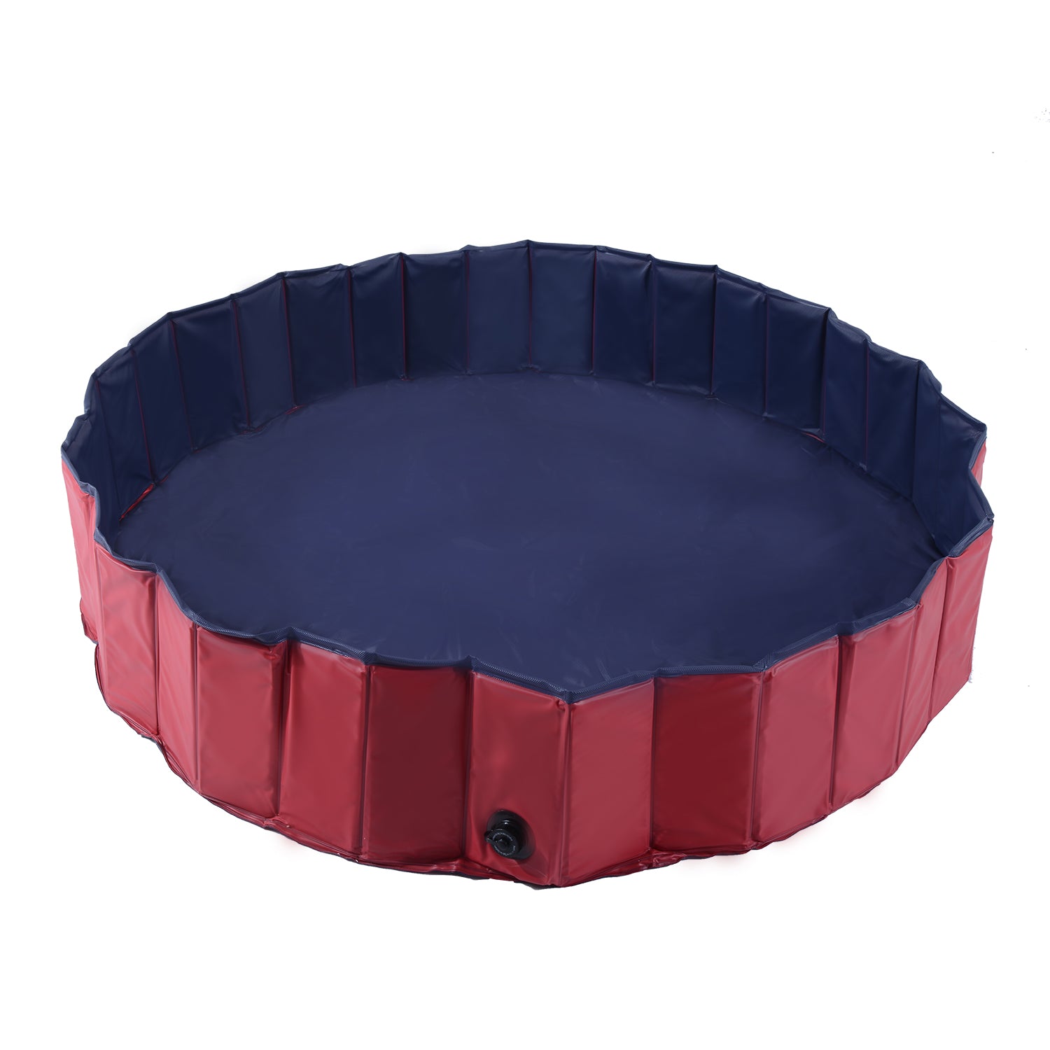 Φ160 x 30H cm Pet Swimming Pool - Red/Dark Blue PVC