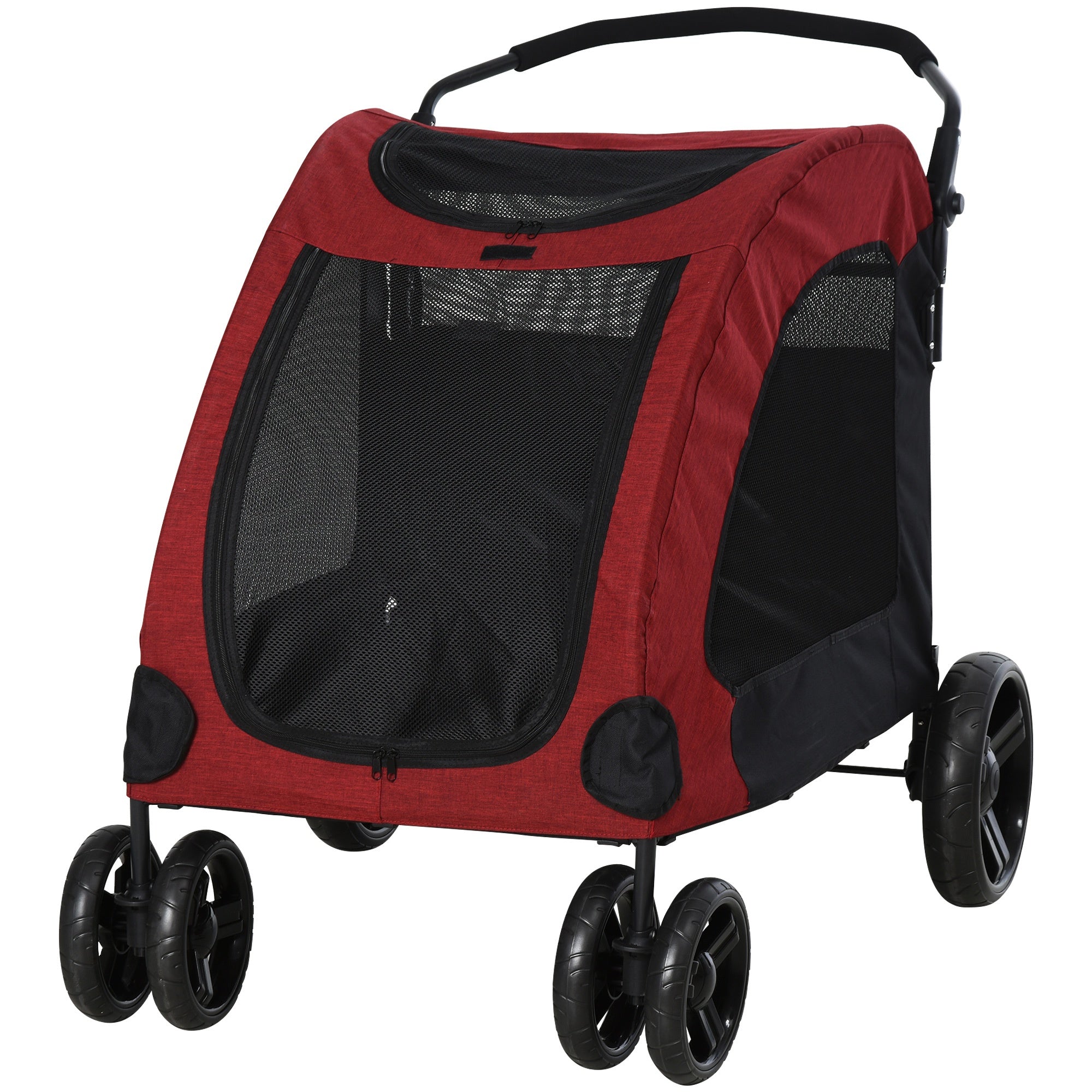 Small Dogs Minimalistic Oxford Cloth Stroller Red