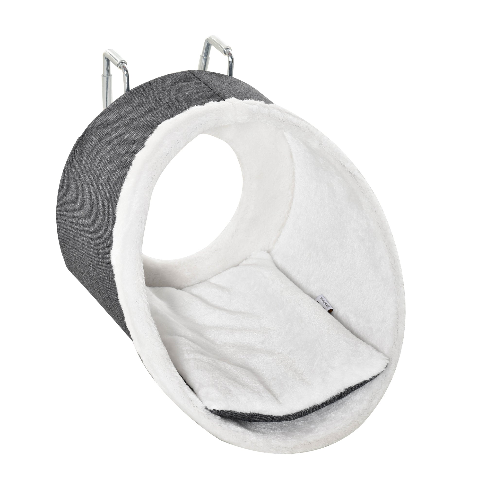 Windowsill Mounted Cat Perch Hanging Kitten House with Comfortable Removable Flannel Carpet