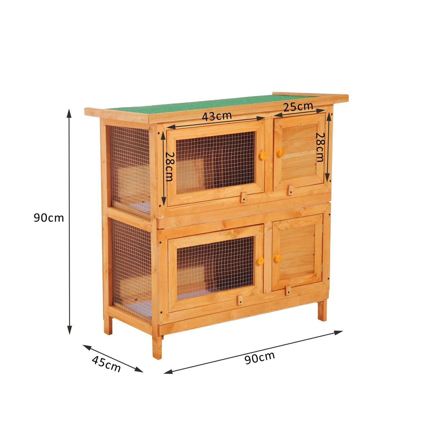 90cm Tiers Rabbit Hutch – The FurFactory - Main Image