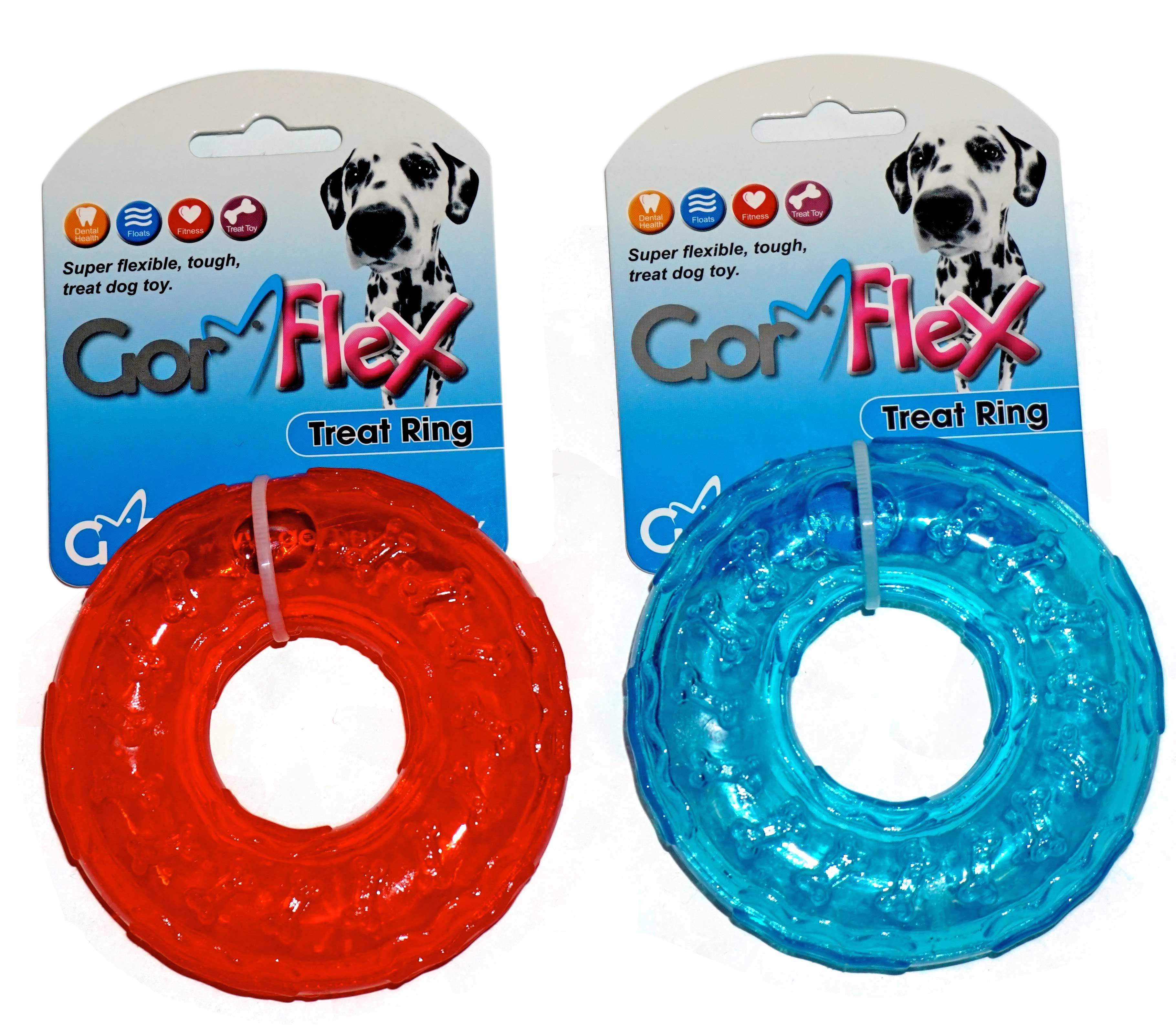 Gor Flex Treat Ring (10cm) Blue/Red
