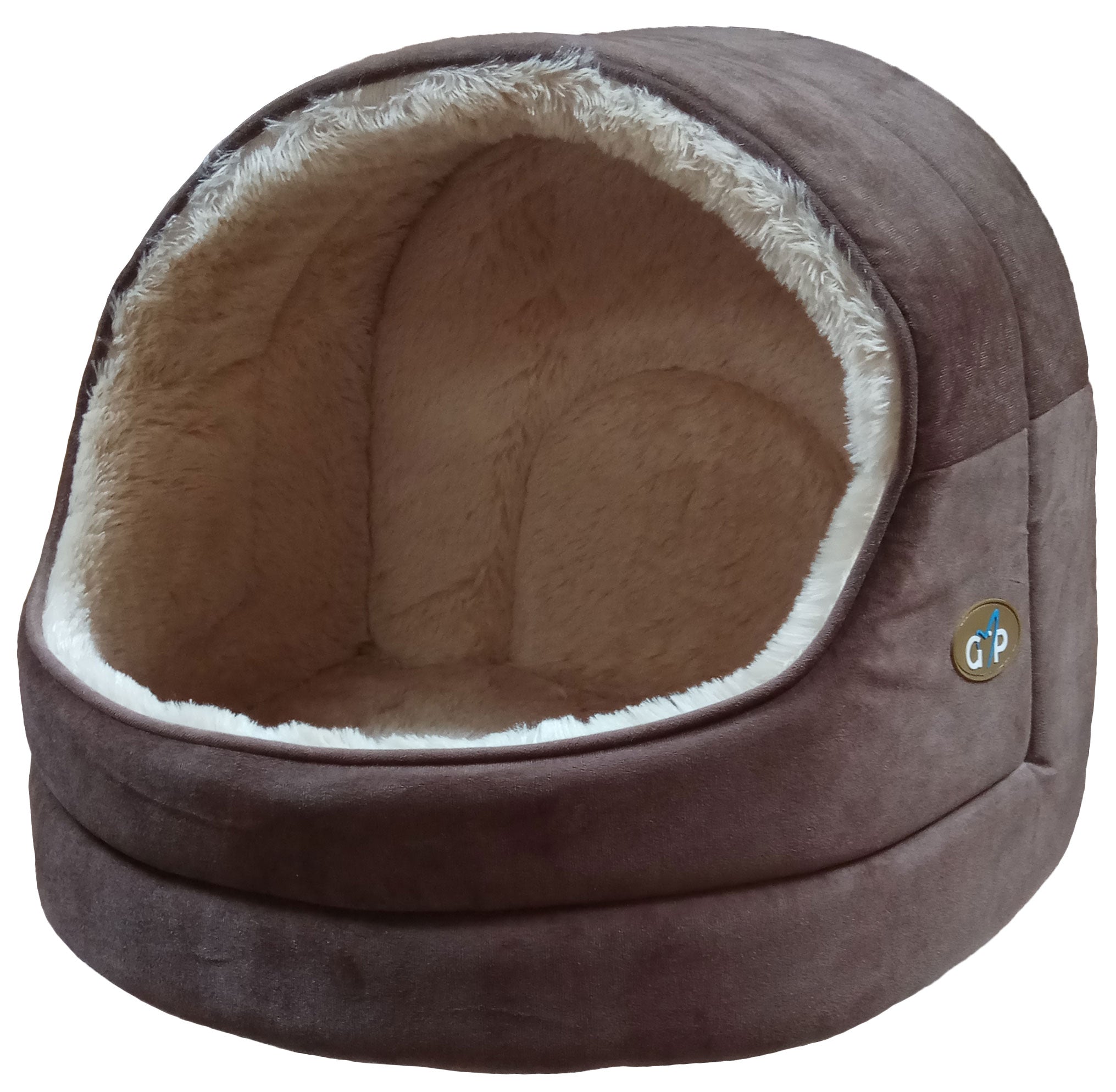 Nordic Hooded Bed Small Brown