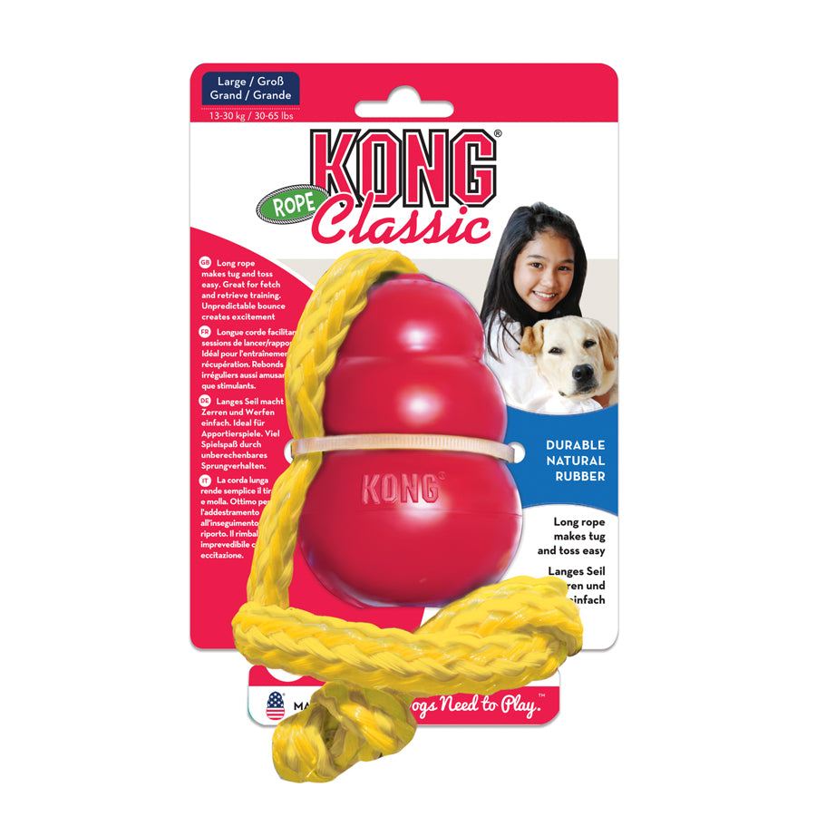 Kong Classic w/ Rope Large