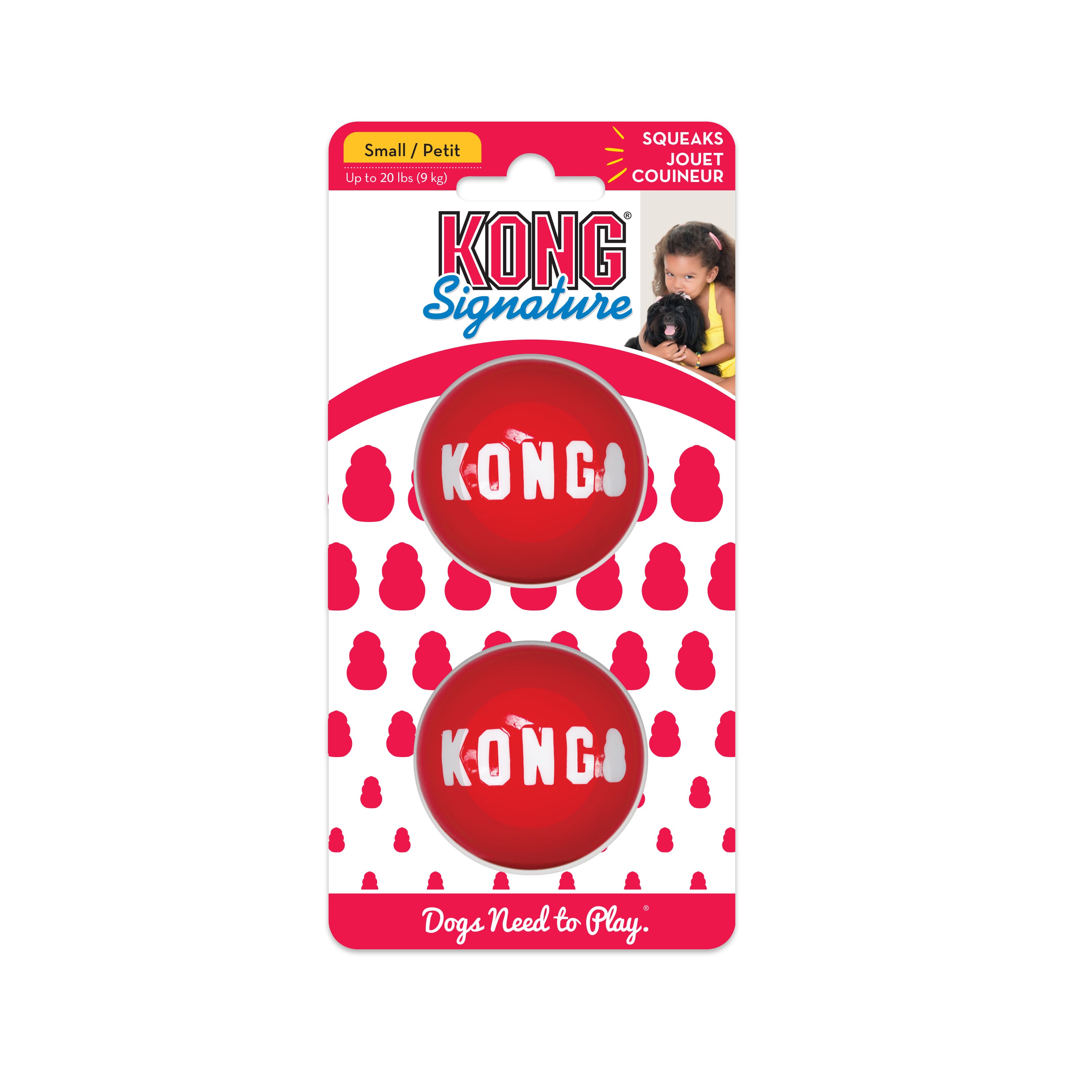 Kong Signature Balls 2-pk Small