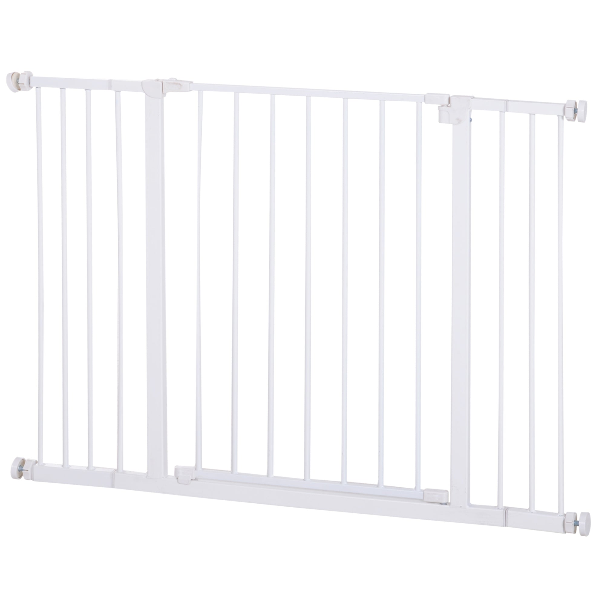 Pressure Fitted Pet Dog Safety Gate Metal Fence Extending 72-107cm Wide