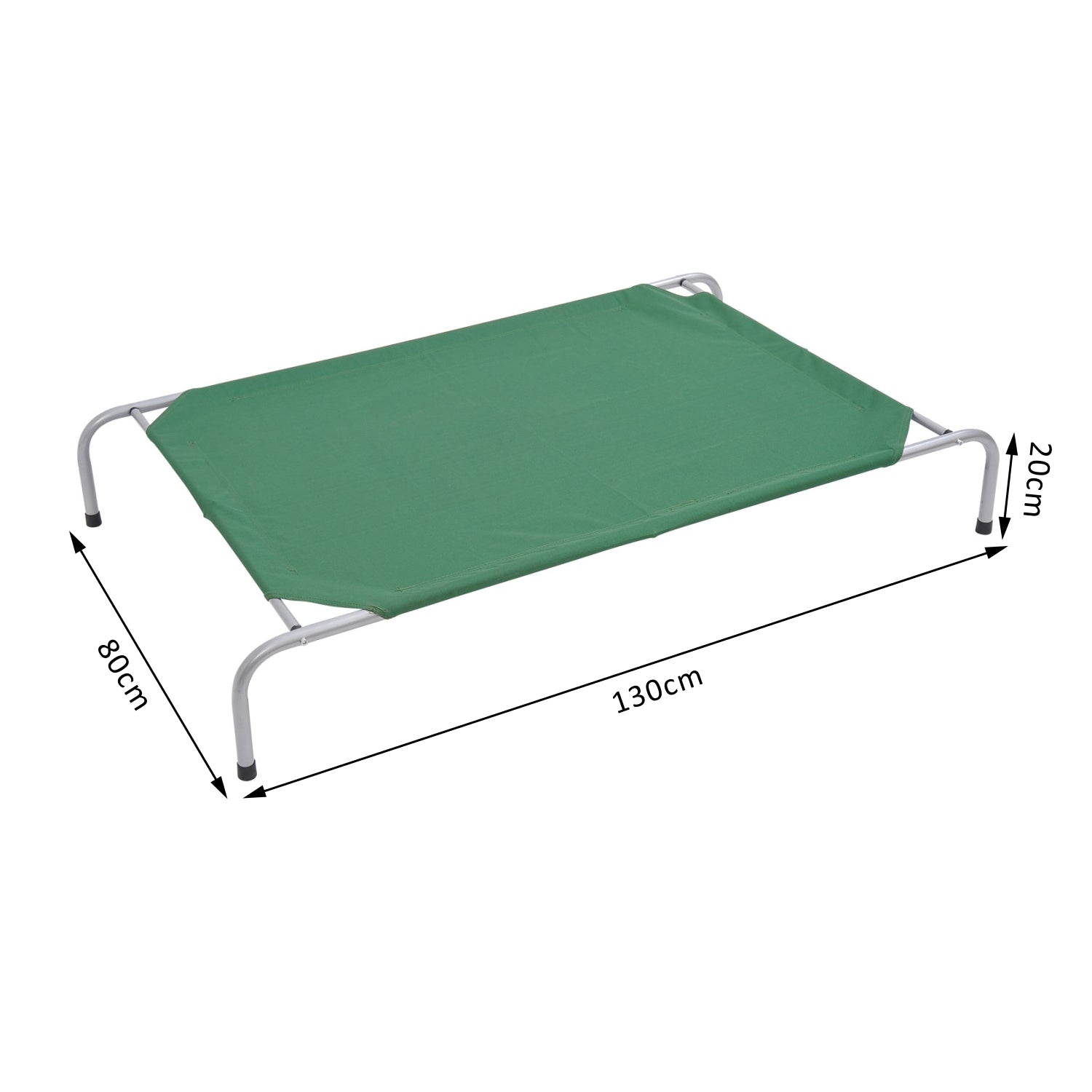 Portable Pets Elevated Raised Cot Bed-Green