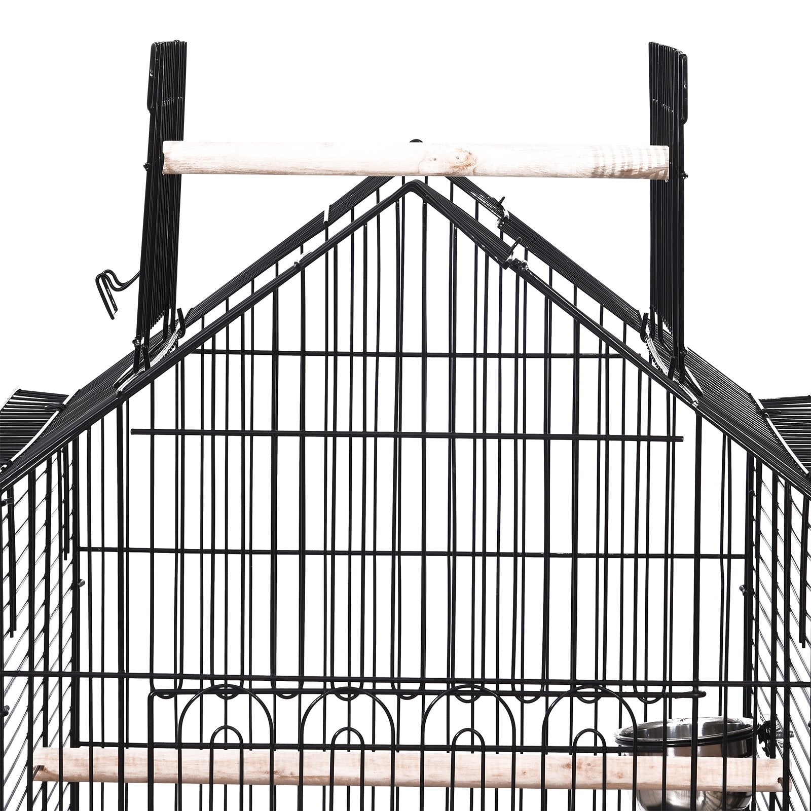 Metal Bird Cage 51x51x135 cm-Black